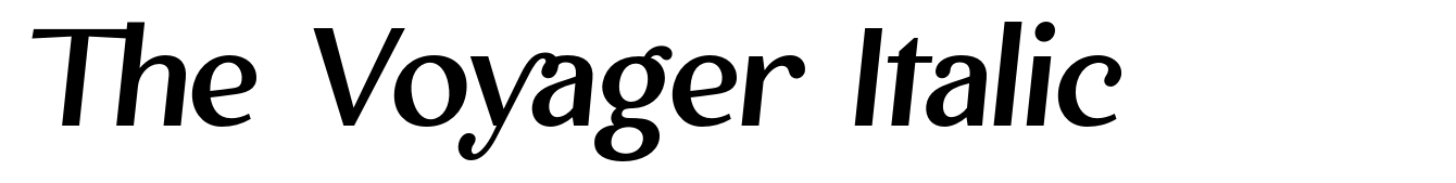 The Voyager Italic
